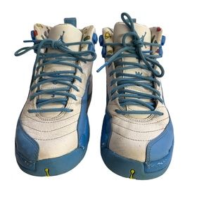 Nike Air Jordan Retro 12 Emoji GS Blue 4.5Y /36.5 EUR Sneakers DQ4365-114 B6